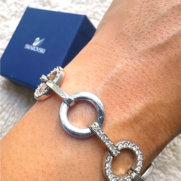 TWO Authentictic Swarovski Crystal brand bracelets. Come with Swarovski box. - Picture 2 of 6